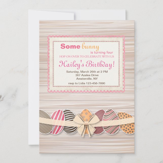 Invitación al marco de Pascua (Anverso)