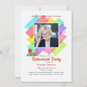 Invitación al marco fotográfico de colores