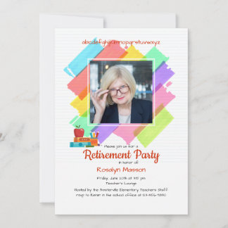 Invitación al marco fotográfico de colores