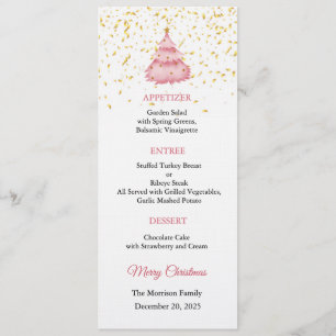 Invitación al menú de Navidad, Cena de Navidad