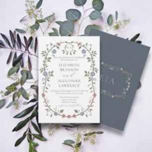 Invitación al Monograma azul turbio del Jardín Vic