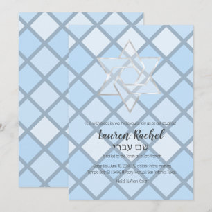 Invitación al mosaico de los tonos azules de Bat M
