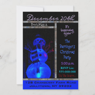 Invitación al Muñeco de Nieve de la Fiesta de Navi