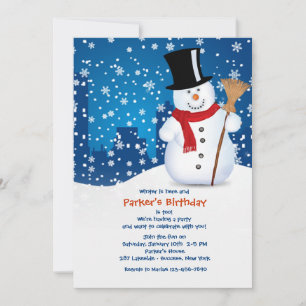 Invitación al Muñeco de Nieve Urbano