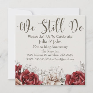 Invitación al nuevo aniversario de la boda de Vint