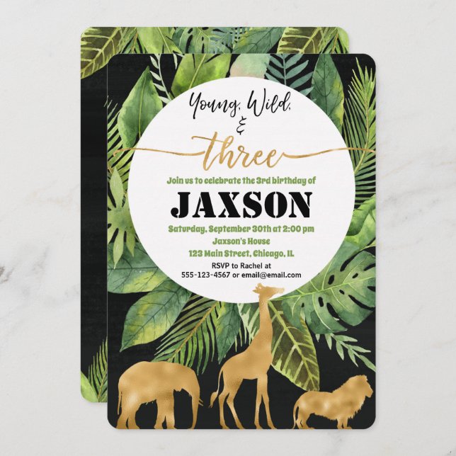 Invitación al oro de los jóvenes salvajes y de los (Anverso / Reverso)