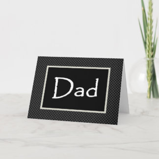 Invitación al padre con borde a cuadros
