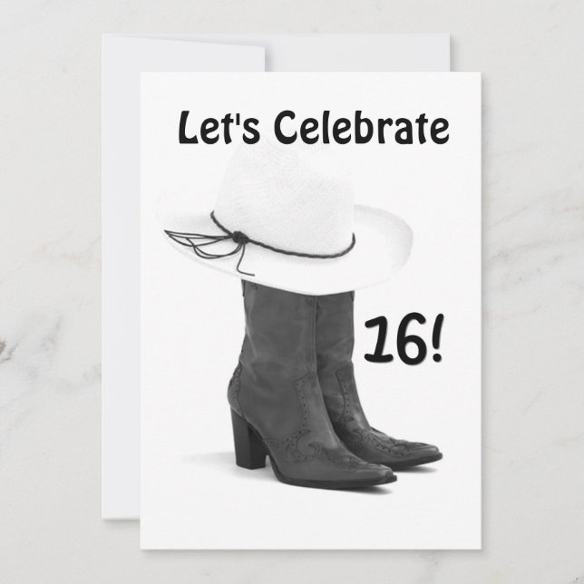 INVITACIÓN AL PAÍS DEL "16º CUMPLEAÑOS" (Anverso)