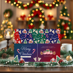 Invitación al paisaje Personalizado de Feliz Navid