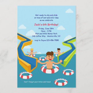 Invitación al parque acuático