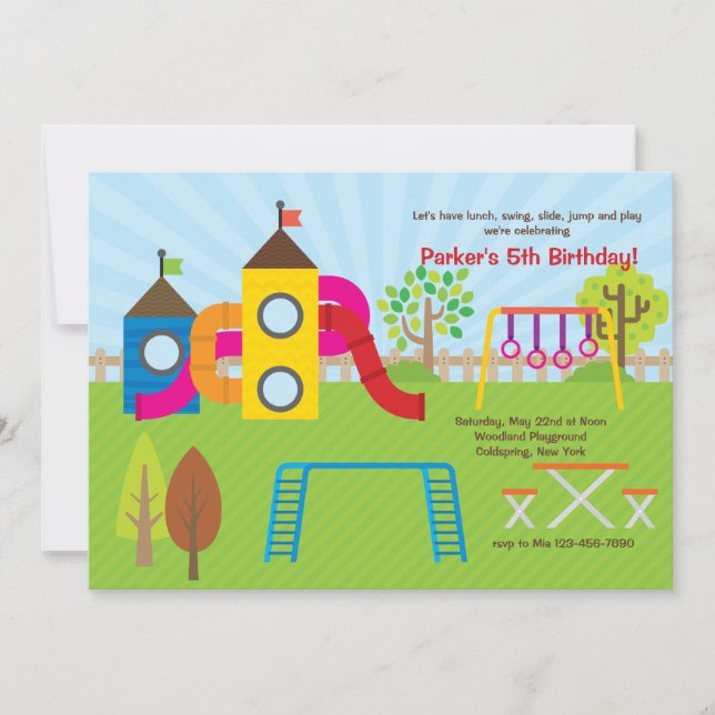 Invitación al Parque Infantil (Anverso)