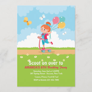 Invitación al partido Chica Scooter