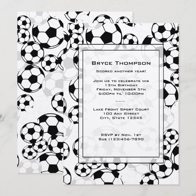 Invitación al partido clásico de fútbol (Anverso / Reverso)