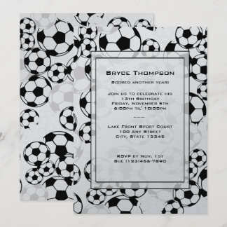 Invitación al partido clásico de fútbol