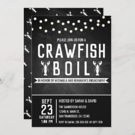 Invitación al partido de compromiso Crawfish Boil 