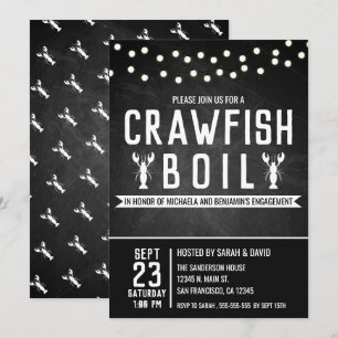 Invitación al partido de compromiso Crawfish Boil 