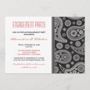 Invitación al partido de compromiso Henna Paisley