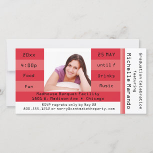 Invitación al partido de entrada de fotografías ro