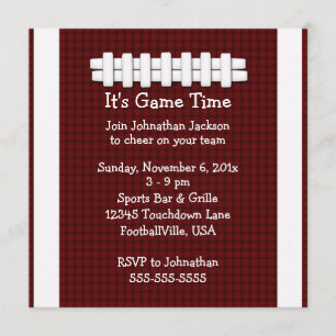 Invitación al partido de fútbol