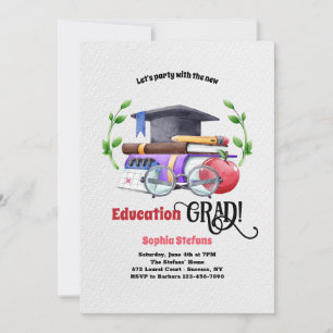 Invitación al partido de graduación de educación