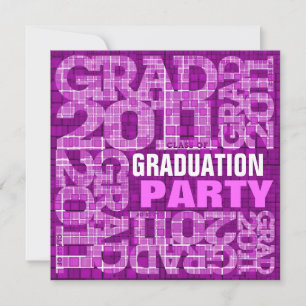 Invitación al partido de graduación Violeta Mosaic