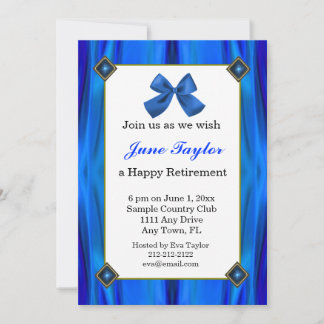 Invitación al Partido de Jubilación Azul y Negro