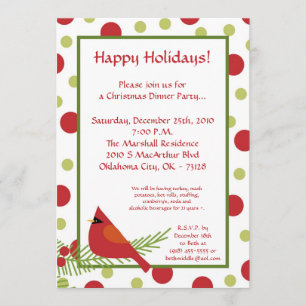 Invitación al partido de los Navidades Red Robin H