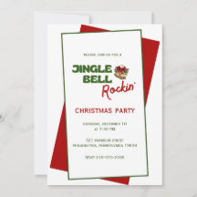 Invitación al partido de Navidades de Jingle Bell 