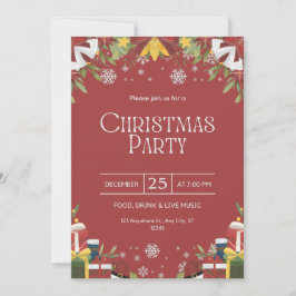 Invitación al partido de Navidades festivos