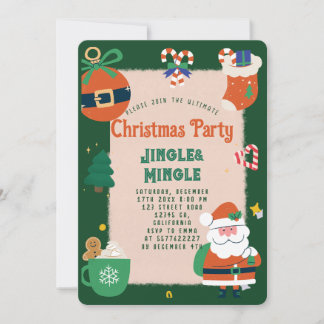 Invitación al partido de Navidades festivos