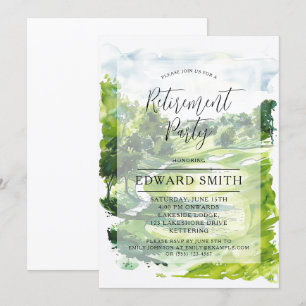 Invitación al partido de retiro de golf