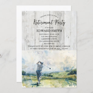 Invitación al partido de retiro de golf