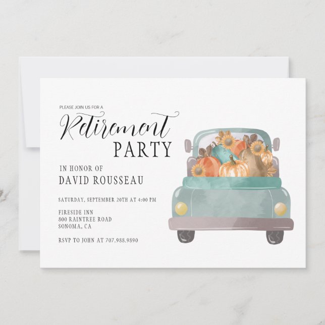 Invitación al partido de retiro de otoño (Anverso)