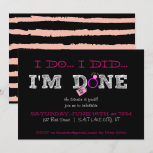 Invitación al partido del divorcio