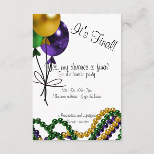 Invitación al partido Divorcio de los Globos Mardi