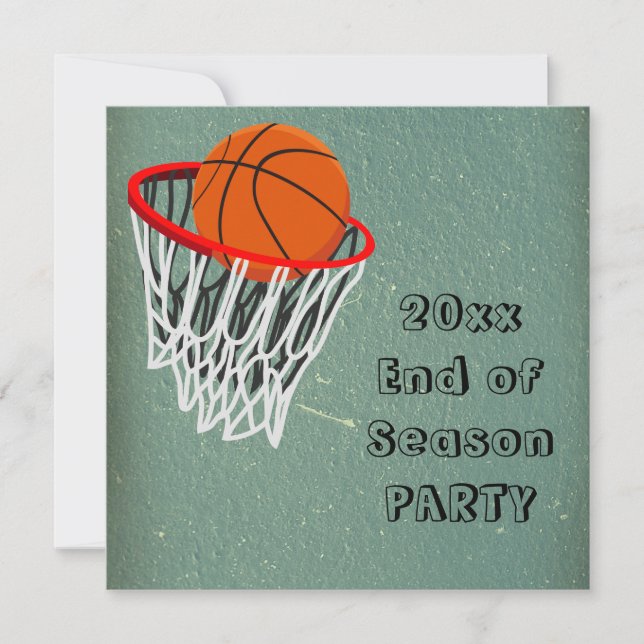 Invitación al partido final de la temporada de bal (Anverso)