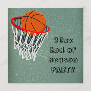 Invitación al partido final de la temporada de bal