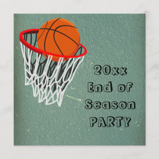 Invitación al partido final de la temporada de bal