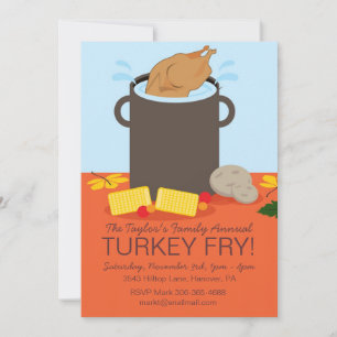 Invitación al partido Fry de Turquía otoño