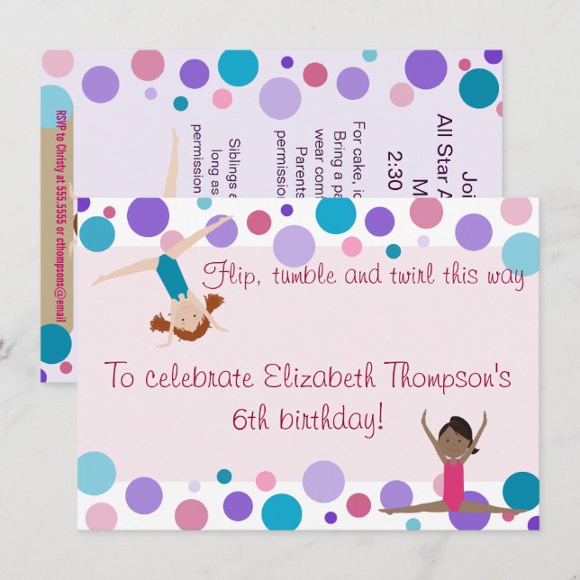 Invitación al partido Gimnasia Púrpura, Verde azul (Anverso / Reverso)