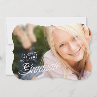 Invitación al partido Grad Girly Photo Graduation 