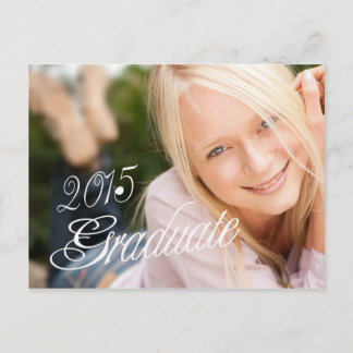 Invitación al partido Grad Girly Photo Graduation 