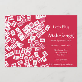 Invitación al partido Mah-Jongg