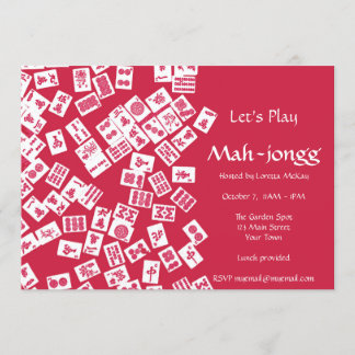 Invitación al partido Mah-Jongg