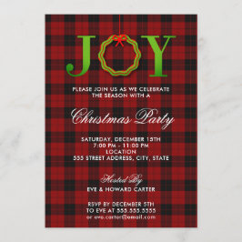 Invitación al partido Navidades JOY Tartan