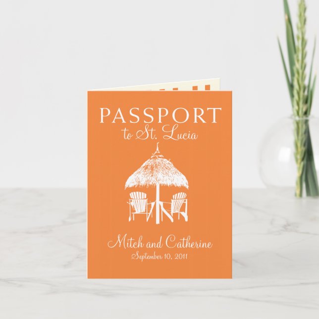 Invitación al pasaporte Boda de Santa Lucía (Anverso)