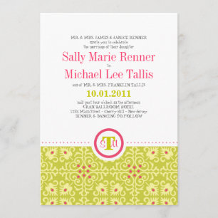 Invitación al patrón de mosaico abstracto