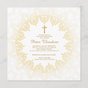 Invitación al patrón dorado