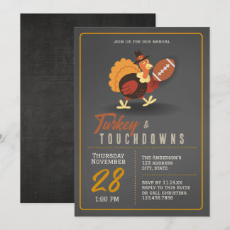 Invitación al Pavo y Touchdowns Turkey Bowl
