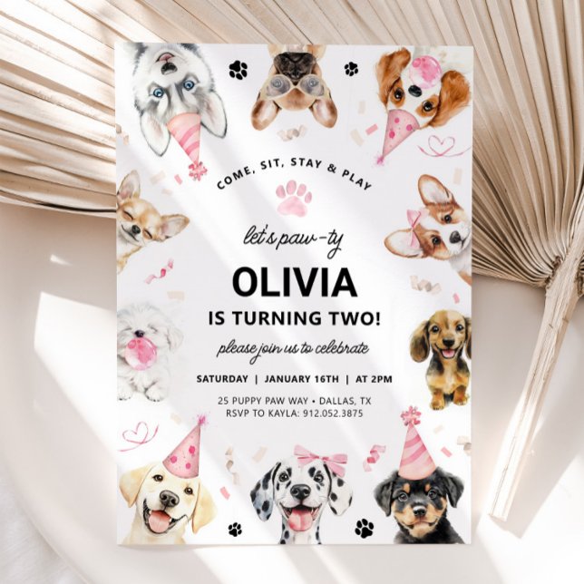 Invitación al perro, invitación al cumpleaños del  (Subido por el creador)
